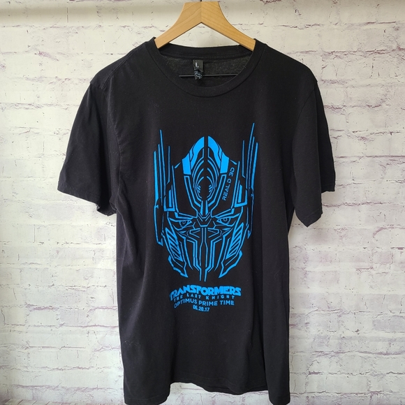 Transformers The Last Knight Optimus Prime Time Real D 3D Premiere Tee Large - Picture 1 of 6
